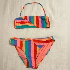 Dillards rainbow bikini